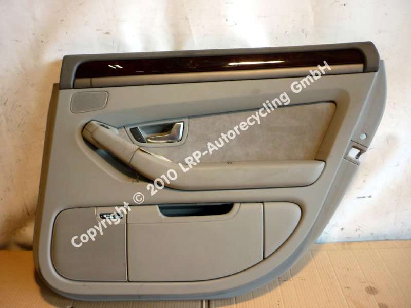 Audi A8 4E D3Türverkleidung hinten rechts Alcantara swing/platin hellgrau Bj.2002